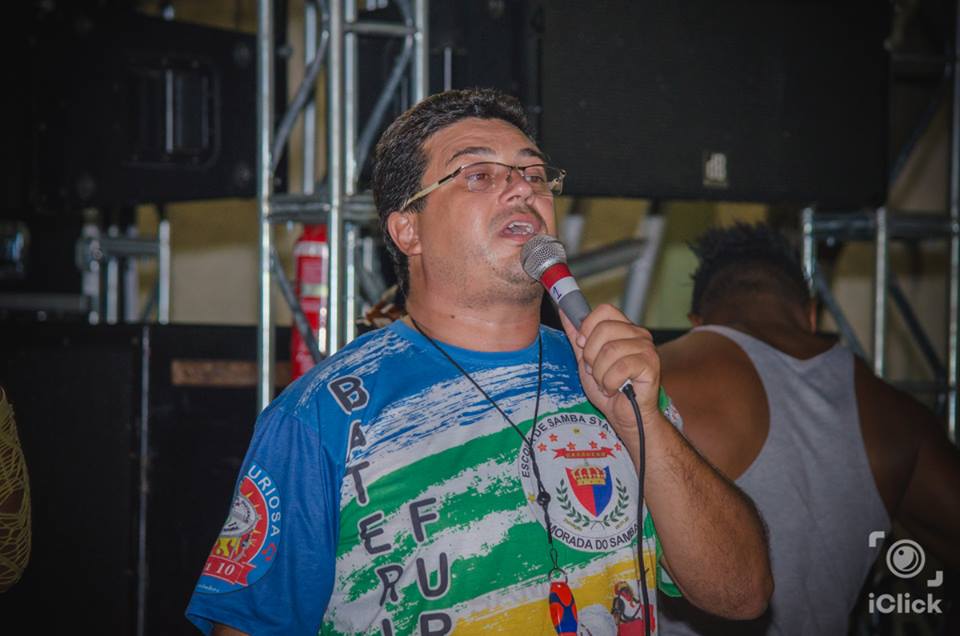 Marquinhos da Fanfarra, presidente da Santa Quitéria: sétimo título no Carnaval de São Roque