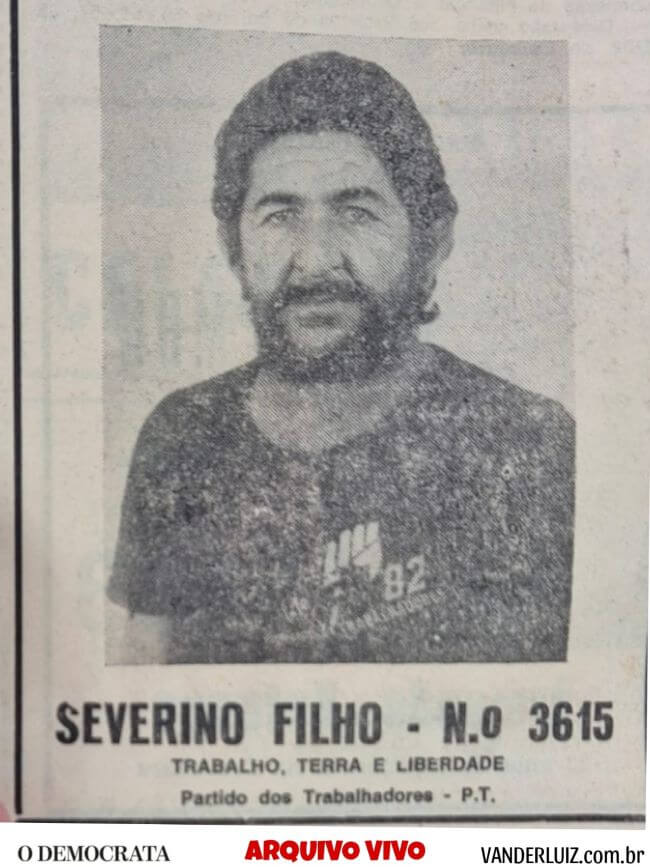 Severino Alves Filho Paraíba eleições 1982 São Roque